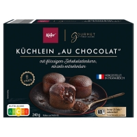 Aldi Süd  KÄFER X GOURMET FINEST CUISINE Küchlein Au Chocolat 240 g 