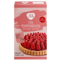 Aldi Süd  BACK FAMILY Fix-Tortenguss Erdbeer 150 g