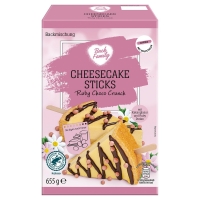 Aldi Süd  BACK FAMILY Backmischung Cheesecake-Sticks 655 g