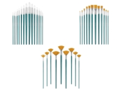 crelando® Pinsel-Set, feines Nylon-Synthetikhaar