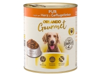 Lidl Orlando Gourmet ORLANDO Gourmet Hundenassnahrung High Premium Herz & Geflügelleber
