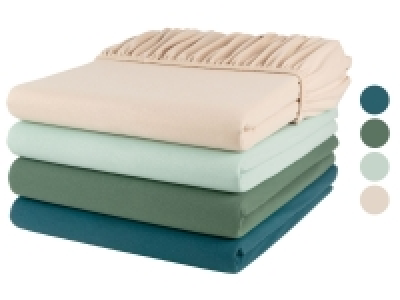 LIVARNO home Bi-Elastic Jersey Spannbettlaken, 90-100 x 200 cm 10.99 €