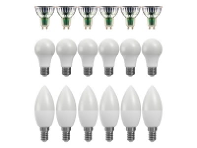 LIVARNO home Leuchtmittel, 6 Stück, GU10 / E27 / E14 9.99 €