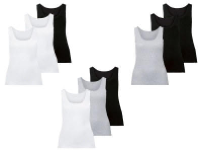 esmara® Damen Achselhemd, 3 Stück, mit hohem Baumwollanteil 8.99 €