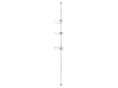 LIVARNO home Teleskop-Duscheckregal, mit 3 Ablagekörben 21.99 €