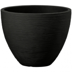 Hagebau  Blumentopf Â»RillenÂ«, ÃxH: 40 x 31 cm, anthrazit