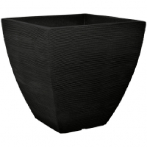 Blumentopf Â»RillenÂ«, Kunststoff/Polyethylen (PE), anthrazit, eckig 24.99 €