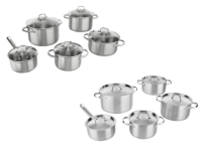 ERNESTO® Edelstahl-Topf-Set, 10-teilig 89.99 €