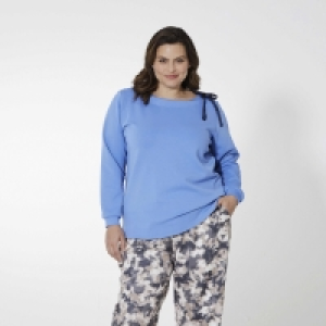 Damen-Sweatshirt mit gerafftem Ausschnitt, große Größen 7.99 €