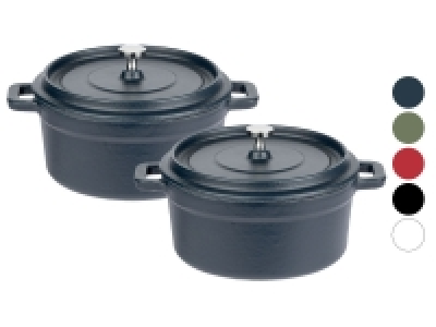 Lidl Gsw GSW Gusseisen Mini-Serviertöpfe, 2er Set, matt