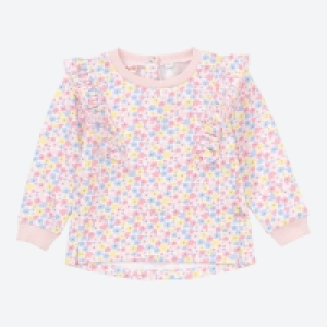 Baby-Mädchen-Sweatshirt mit Blümchen-Muster 5.99 €