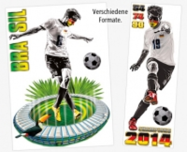 CASA DECO®XXL Fußball-Glamour-Sticker