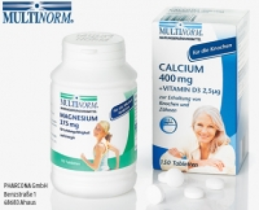 MULTINORM Magnesium 375 mg oder Calcium 400 mg + Vitamin D3 2,5g