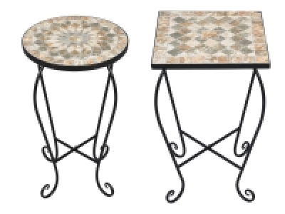 Lidl Livarno Home LIVARNO home Mosaik-Beistelltisch, mit Naturstein