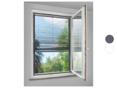 Plissee-Teleskop-Insektenschutzfenster, bis max. 130 - 150 cm
