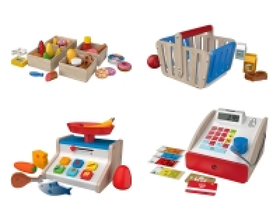 Lidl Playtive Playtive Holzspielzeug-Set »Kaufmannsladenzubehör«