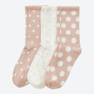 Damen-Socken mit Punkte-Muster, 3er-Pack 3.99 €