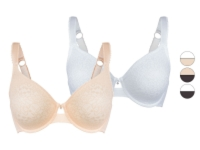 Lidl Esmara® esmara® Damen Minimizer BHs, 2 Stück, mit Bügel, 90C - 90E