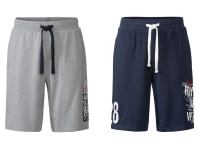 Lidl Livergy® LIVERGY® Herren Sweatbermuda, normale Leibhöhe, mit Print