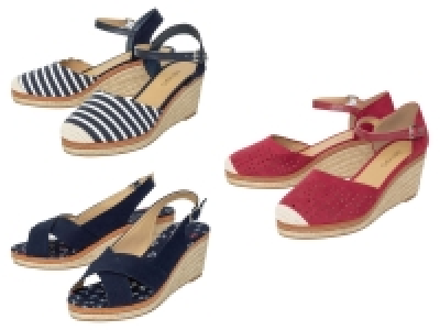 esmara® Damen Keilsandale, im sommerlichen Bast-Look