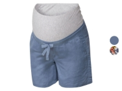 Lidl Esmara® esmara® Damen Leinen-Umstandsshorts mit Bauchband