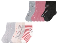 Lidl Lupilu® lupilu® Kleinkinder Mädchen Socken mit Bio-Baumwolle, 7 Paar