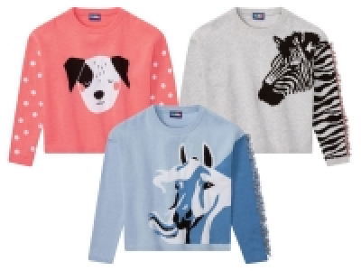 lupilu® Kleinkinder Mädchen Strickpullover, mit Print
