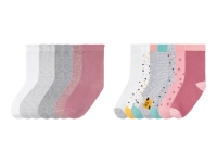Lidl Lupilu® lupilu® Kleinkinder Mädchen Socken mit Baumwolle, 7 Paar