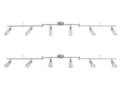 LIVARNO home LED-Deckenleuchte, schwenkbare Arme, 6 LEDs