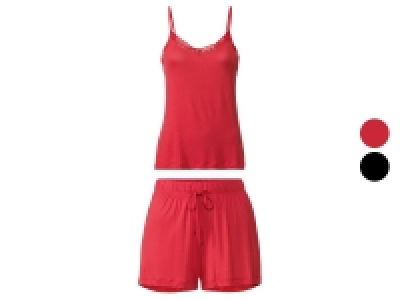 Lidl Esmara® esmara® Damen Pyjama mit elegantem Spitzenbesatz