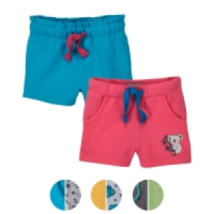 Aldi Süd  IMPIDIMPI Kleinkinder Sweatshorts, 2er-Set