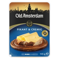 Aldi Süd  OLD AMSTERDAM Käse-Scheiben Pikant 145 g