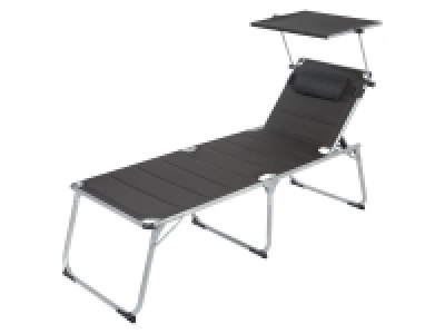 Lidl Livarno Home LIVARNO home Alu-Dreibeinliege »Houston«, mit Sonnenschutz, XXL, grau