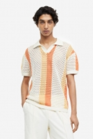 HM  Poloshirt in Ajourstrick Relaxed Fit