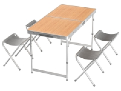 Rocktrail Campingtisch, mit 4 Hockern, faltbar 49.99 €