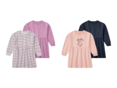 lupilu® Kleinkinder Mädchen Kleid, 2 Stück, mit Baumwolle 12.99 €