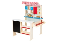 Lidl Playtive Playtive Holz Kaufladen, mit Markise und Angebotstafel
