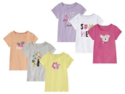 lupilu® Kleinkinder Mädchen T-Shirts, 3 Stück, mit Print