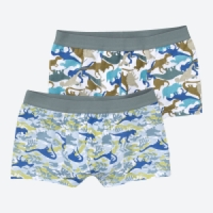 NKD  Kinder-Jungen-Retroshorts mit Dino-Muster, 2er-Pack