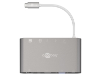 Lidl Goobay Goobay USB-C(TM) All-in-1 Multiport-Adapter (Aluminium), silber