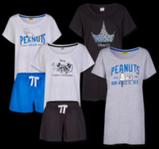 PEANUTS oder DISNEY 100 Nachtwäsche für Damen