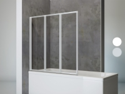 Schulte Badewannenfaltwand, 3 mm Sicherheitsglas