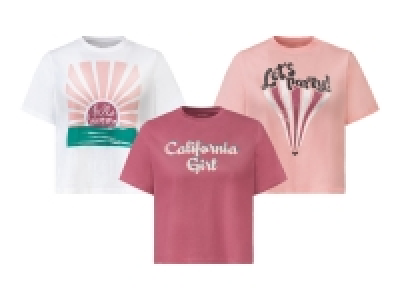 esmara® Damen T-Shirt, mit Rundhalsausschnitt 4.99 €