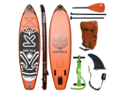 Lidl Kohala KOHALA Stand-up-Paddleset 366 orange / weiß 366 x 81 x 15 cm