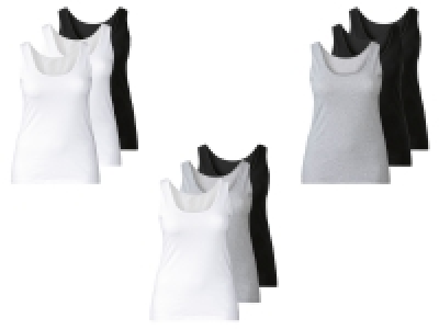 esmara® Damen Achselhemden, 3er Set, hoher Baumwollanteil 8.99 €