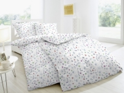 Primera Seersucker Bettwäsche »Millefleur«, Blau-Lila