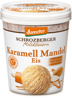 Ebl Naturkost  Schrozberger Milchbauern Karamell Mandel Eis