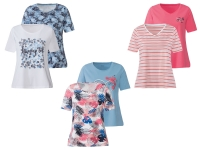 esmara® Damen T-Shirt, 2 Stück, mit hohem Baumwollanteil 6.99 €