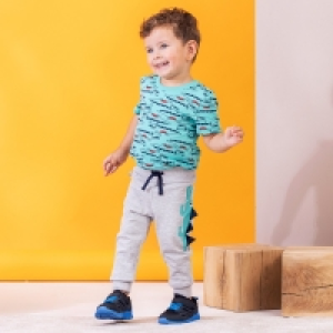 Baby-Jungen-Jogginghose mit Krokodil-Zacken