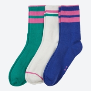 NKD  Damen-Socken mit Trend-Muster, 3er-Pack